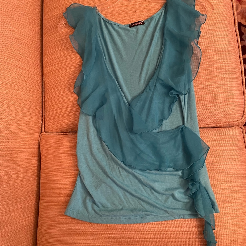 Teal blouse